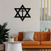 Star of David and Cross Metal Wall Decor Elegant Metal Artwork for Scene and Room Decor, Perfect for Home Walls