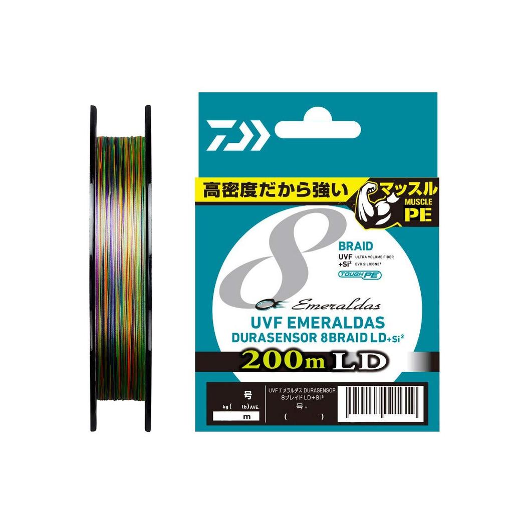 Daiwa PE Line UVF Emeraldas Dura Sensor x 200м 5 цветов 8LD+Si2 Нет. 0.6