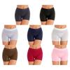 Womens Semi See-through Shorts Glossy Stretchy Low Rise Short Pants Underwear Nightwear