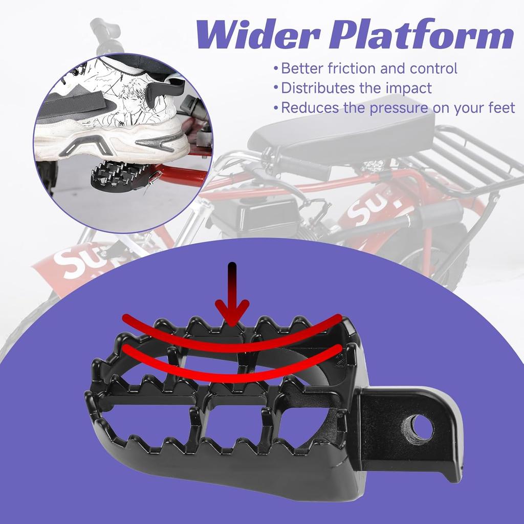 Сборка подножек для мини-байка, совместимая с Coleman Minibike CT200U CT200U-EX BT200X CT200U-EXR CT100U CC100X Axis M200 196cc 200cc 97cc 100cc