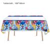 51pcs Sonic Birthday Party Supplies Including Tablecloth, Plates, Napkins Cups