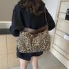 Сумка-тоут высококлассная большая вместительная женская сумка новая модная сумка-мессенджер с леопардовым принтом
