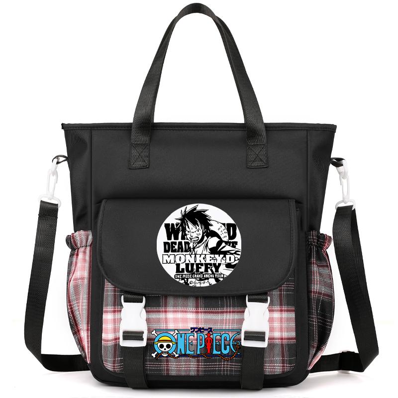 Аниме One Piece Дышащая компьютерная сумка женская сумка через плечо Милая сумка-мессенджер для подростков девочек и мальчиков школьная сумка женская повседневная моющаяся сумка