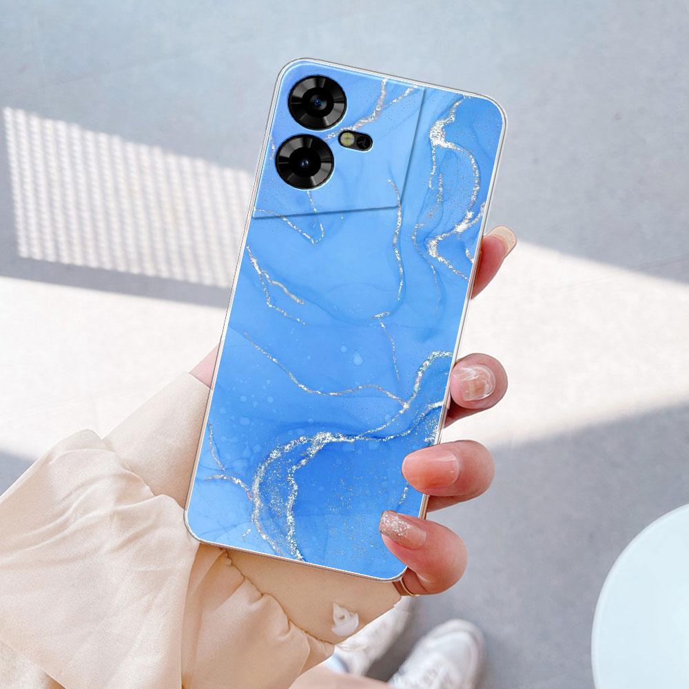 Чехол-крышка для Tecno Pova Neo 3 Прозрачные чехлы для Tecno Pova 5 Прозрачный силикон Мягкий ТПУ Чехол для Tecno Pova 4 4 Pro Pova 2 3 Funda