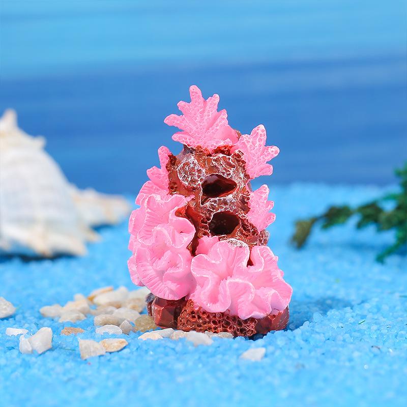 Имитация коралла Аквариум Рыба Фермерство Маленькие украшения Подарок Украшение Восемь Дынь Рыба DIY Украшения