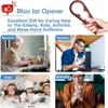 Открывалка для банок Открывалка для бутылок Захват для банок для слабых рук, пожилых людей с артритом, детей, нескользящий инструмент для открывания консервных банок 4 в 1, легко снимает крышки
