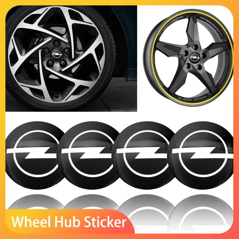 4pcs 56mm Car Wheel Center Hub Cap Rim Cover Emblem Stickers For Opel Astra j g Insignia Corsa d Vectra c Zafira a Auto Gadgets