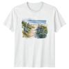 Beach Path Daunisex T Shirt Herren Landschaft Szene Grafik Top Vintage Washed Streetwear Slightly Stretched Homme Fashion Casual