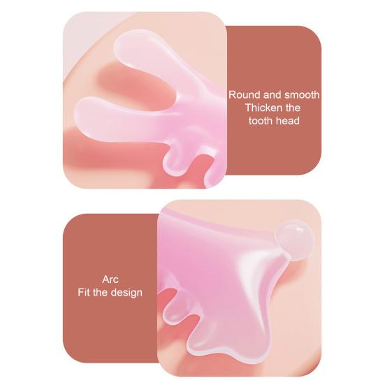 1/2 шт., меридианная массажная расческа, многоцелевая массажная расческа для лица и головы, портативный ручной массажер для тела и головы, скребок для гуаша