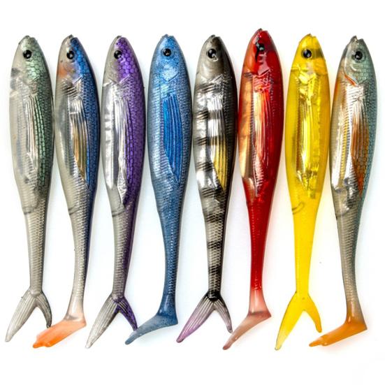 2 шт., 31 г/12,5 см, мягкие приманки, искусственная приманка, яркий цвет, мягкие, гибкие, устойчивые к укусу, реалистичные рыболовные приманки с Т-образным хвостом, приманки для плавания