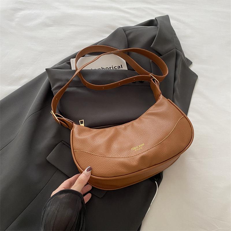 Ретро сумка женская 2025 новая осенняя сумка через плечо модная сумочка повседневная простая личность косая сумка-пельмень