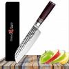 Grandsharp 6.7 Inch Damascus Kitchen Knife Japanese Santoku VG10 Damascus Steel Chef Knife Cooking