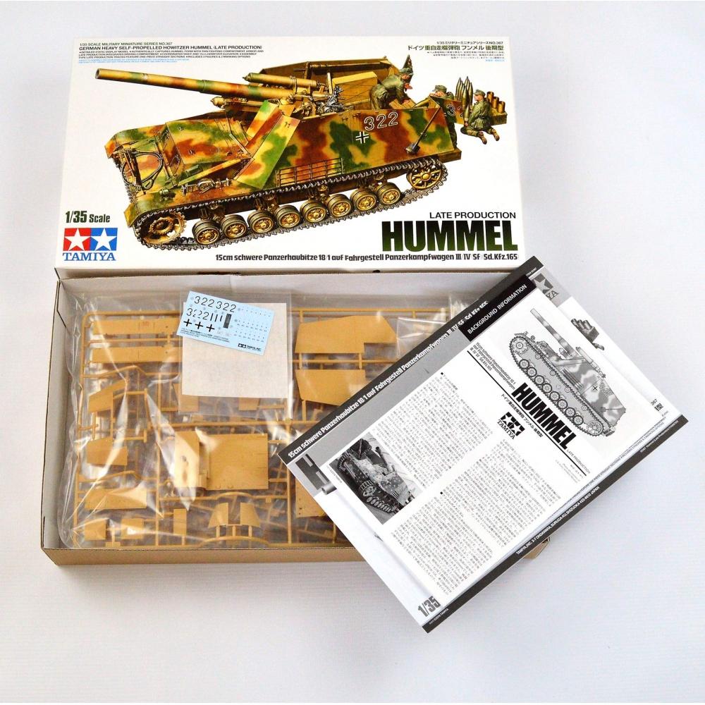 Tamiya 135 Военная миниатюра Серия № 367 Немецкая тяжелая самоходная гаубица Hummel Поздняя модель Пластиковая модель 35367