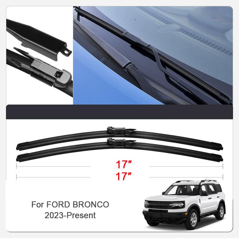 2PCS Car Blade Windshield Wiper For FORD BRONCO ECOSPORT ESCAPE EVEREST EXPLORER F-15 FIESTA MUSTANG MACH E RANGER TAURUS TERRITER