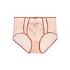 Women's Embroidered Mesh Mid-High Waist Briefs