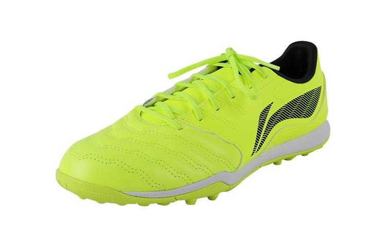 Li Ning TF Покрытие Трава Амортизация Нескользящие Износостойкие Футбольные Бутсы Мужские Неоново-Зеленые YSTU003-4