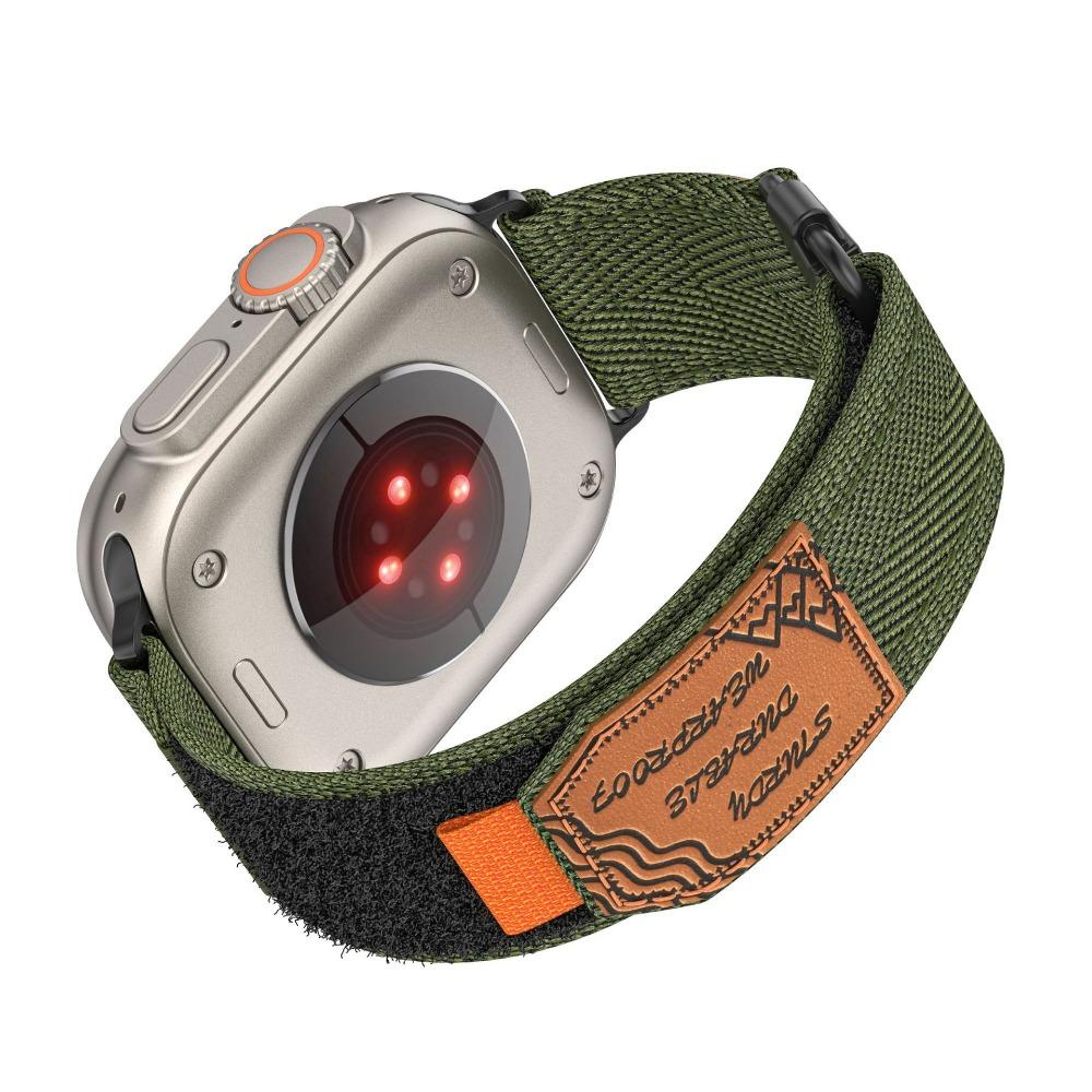 Нейлоновый кожаный ремешок для Apple Watch Band Ultra 49 мм, 44 мм, 45 мм, 42 мм, 41 мм, 42 мм, 38 мм, спортивный ремешок для часов Iwatch Serise 8, 7, 6, 5, браслет