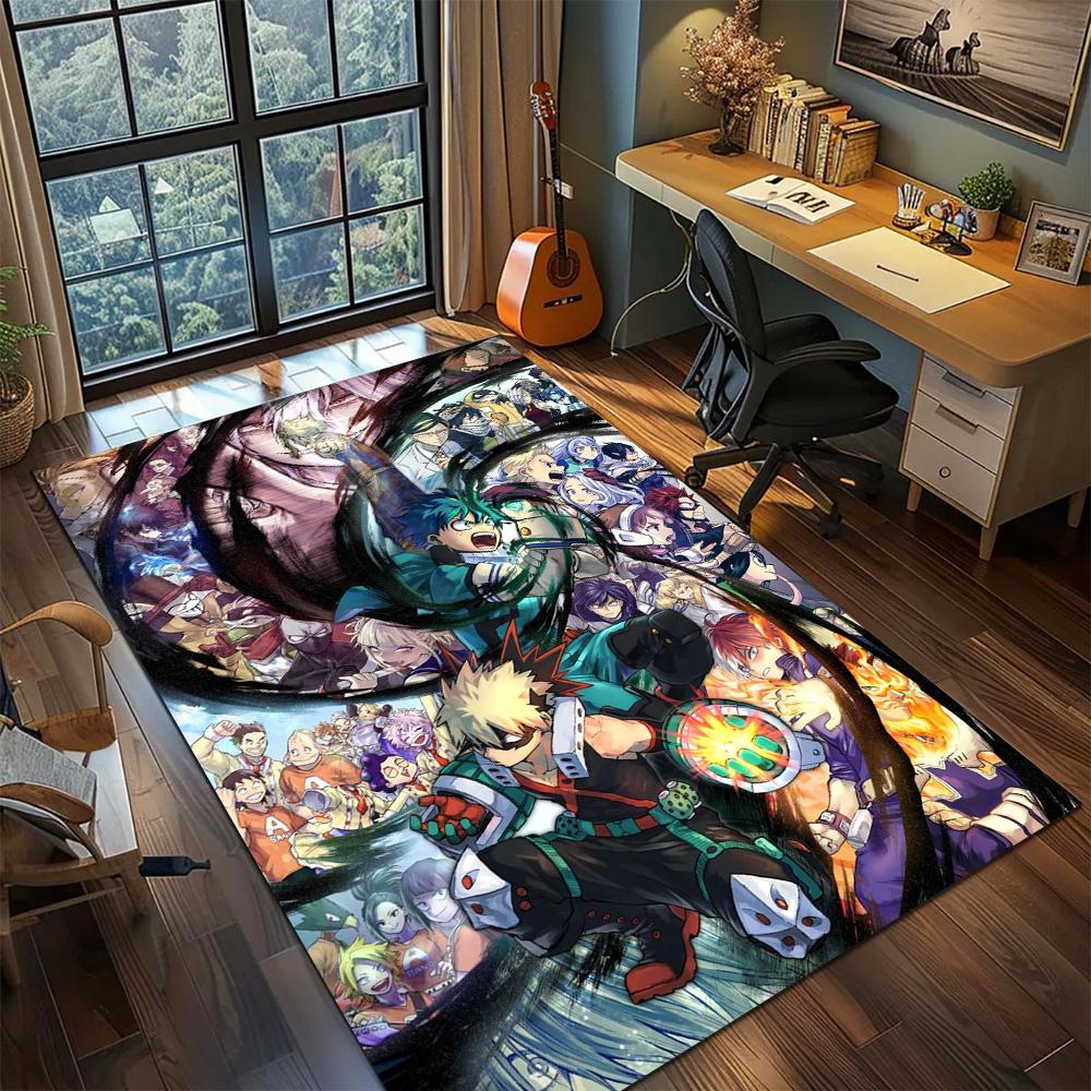 My Hero Academia Non Slip Washable Floor Mat Rug Carpet Large Area Rug for Bedroom Printed Decor -xia85