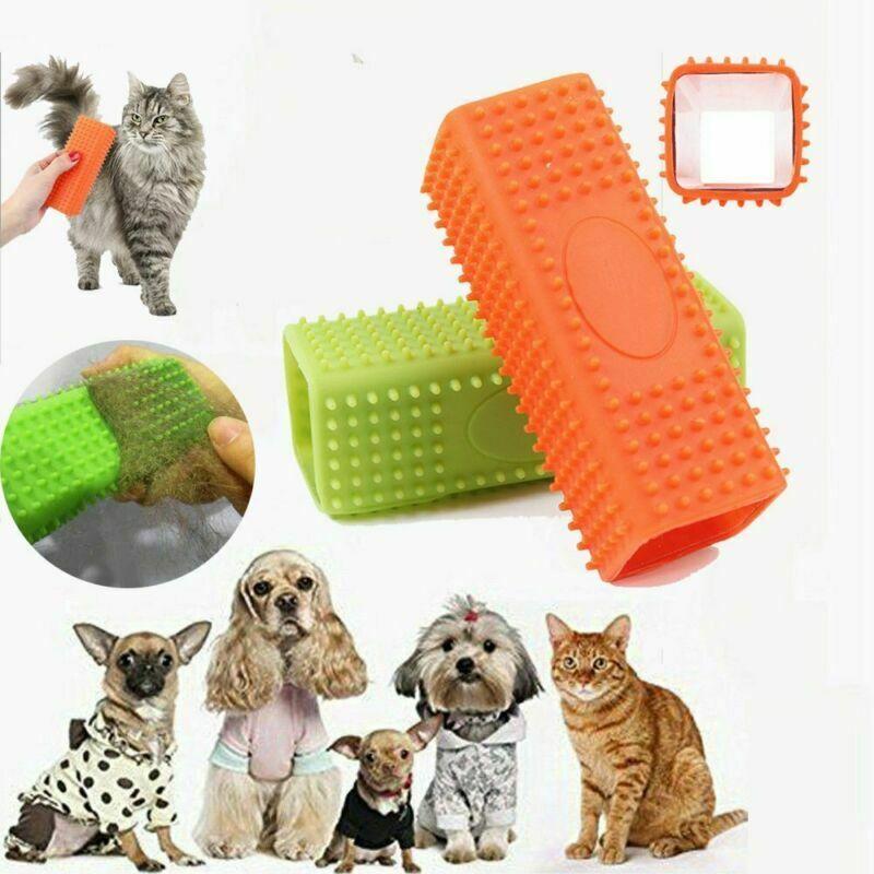 1PC Pet Hair Removal Brush Dog Cat Hair Removal Effective Pet Hair Silicone Hollow Rubber Cleaning Brush