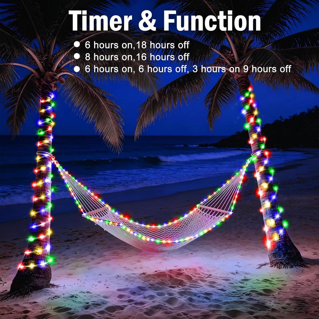 Rope Lights Outdoor, 500 LED Waterproof Rope Lights with Plug Waterproof Flexible Tube Lights for Garden, Patio, Pool, Bedroom, Party, Indoor Outdoor