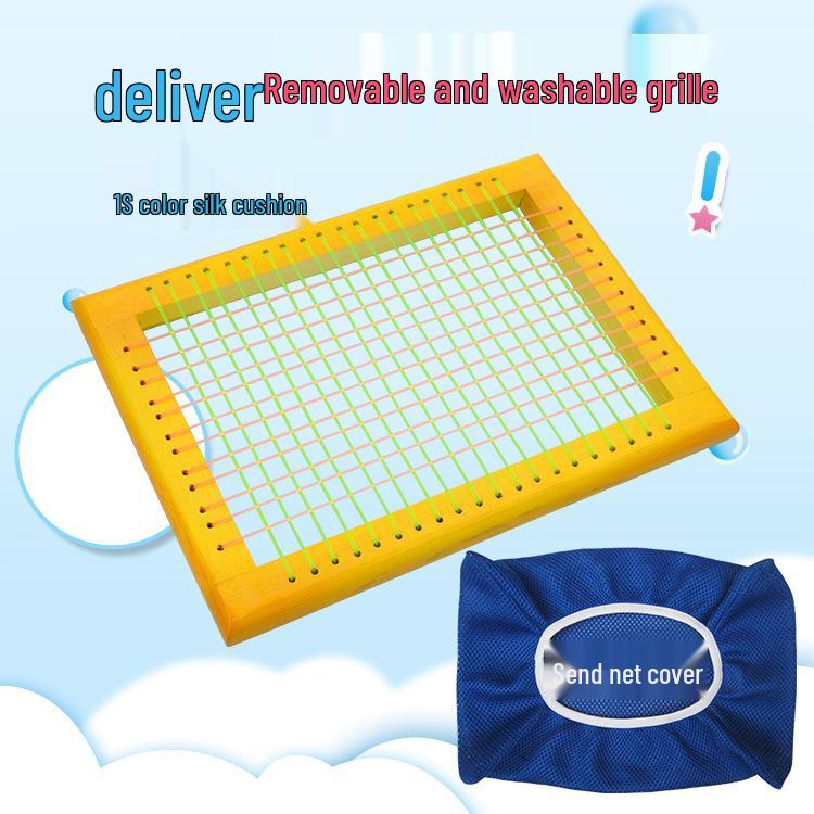 Дышащая летняя сетчатая подушка для стула с деревянным каркасом