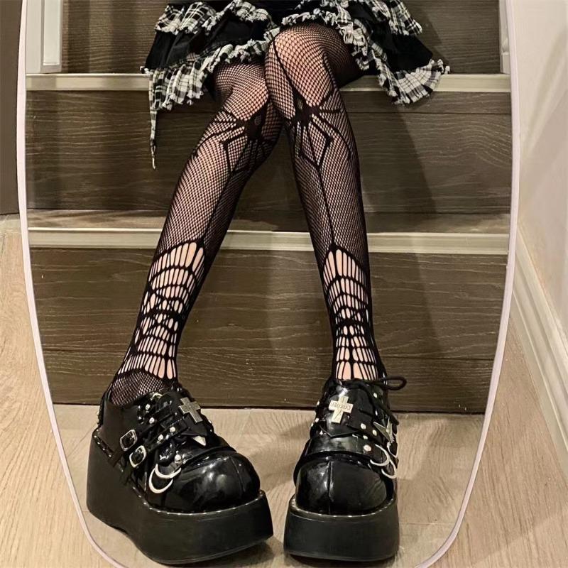 New Spider Tights Skull Mystery Long Fishnet Body Stockings Fish Net Pantyhose Gothic Fishnet Pantyhose Ladies Gifts Sexy Tights