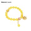Студенческий браслет с подсолнухом и бисером, сладкий корейский стиль, универсальный браслет, подарок для девочек