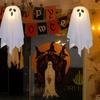 LED Halloween Hanging Ghost Decoration Horror Light-up Flying Cloth Ghost for Outdoor Porch Tree Patio Yard Front Door Decor