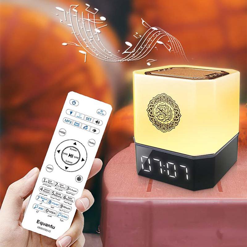 Часы с Азаном Коран Исламский Мусульманский Яркий Ночник Лампа Священный Bluetooth Динамик Беспроводной Портативный Арабский Рамадан Caixa De Som