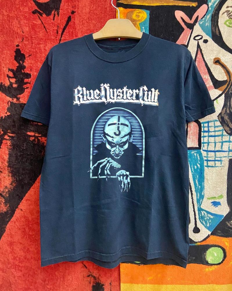 Новая футболка группы Blue Oyster Cult Подарок для фанатов Черный S5XL HL026 Унисекс Футболка