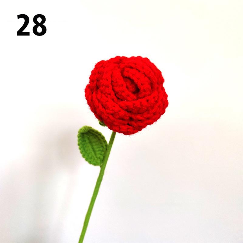 Подарок на День Учителя Подсолнух Вязаный Цветок Вязаный Цветок Ручной Работы Букет Домашний