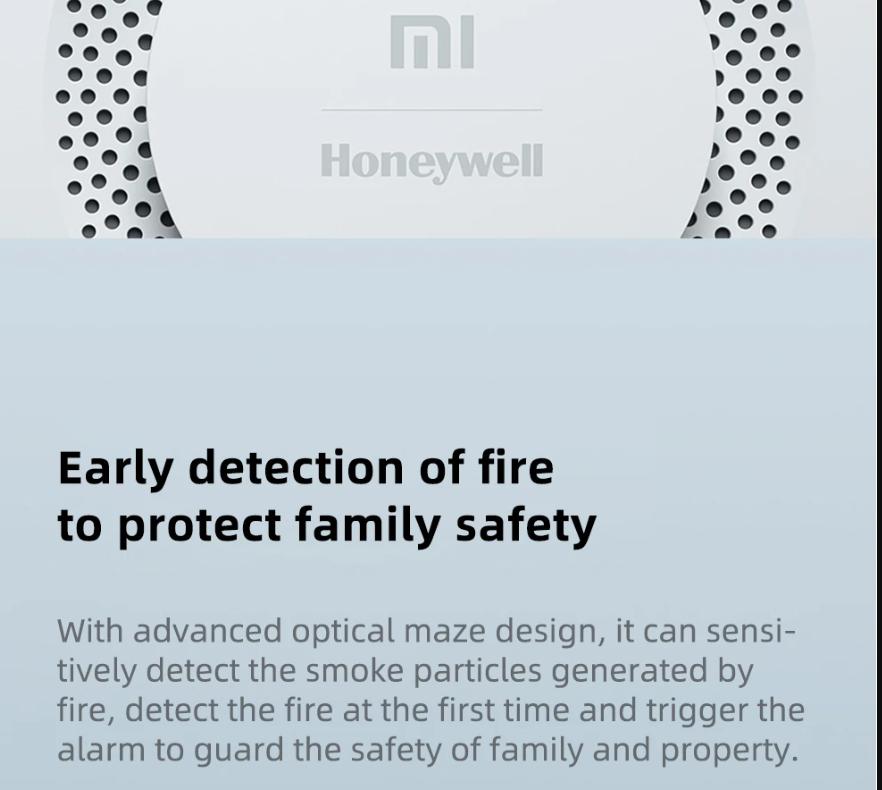 New Xiaomi Smart Smoke Detector Zigbee Compatible Fire Alarm Monitor Remote Control Sound Alert Sensor No Box