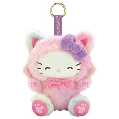 Sanrio Плюшевая игрушка Hello Kitty Кот с радужным талисманом