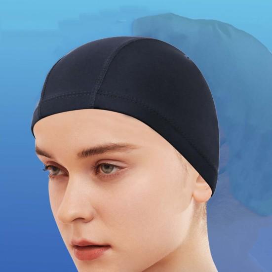 Шапочка для плавания Очень мягкая, высокая эластичность, водонепроницаемая, не выцветающая, дышащая, защитная, из полиэстера, эластичная спортивная шапка для плавания, шапка-бини для женщин