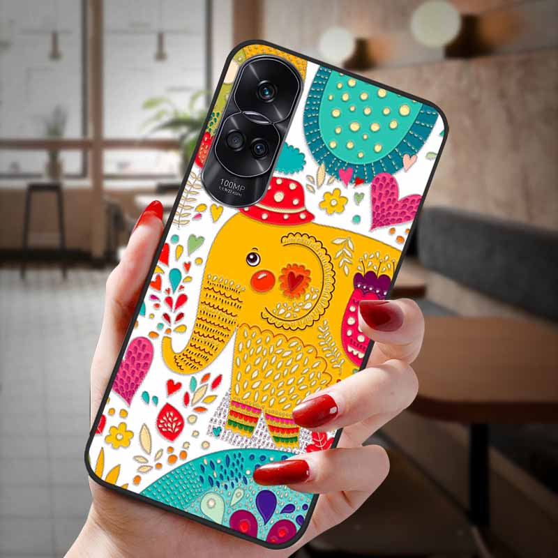 Чехол для Honor 90 Lite 5G 3D Цветочный Рельефный Тиснение Силиконовый Задний Чехол Для Honor 90 Чехол Honor90 Pro 90Pro 90Lite Мягкий Защитный