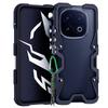 Sports Shockproof Aluminium Bumper Armor Case for VIVO IQOO 13/12/10/iQOO 12/10 Pro Mobile Phone Lanyard Cover