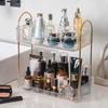 Cosmetics Storage Rack Easy Assembly Large Capacity Sturdy Bathroom Kitchen Organizer Shelf for Home