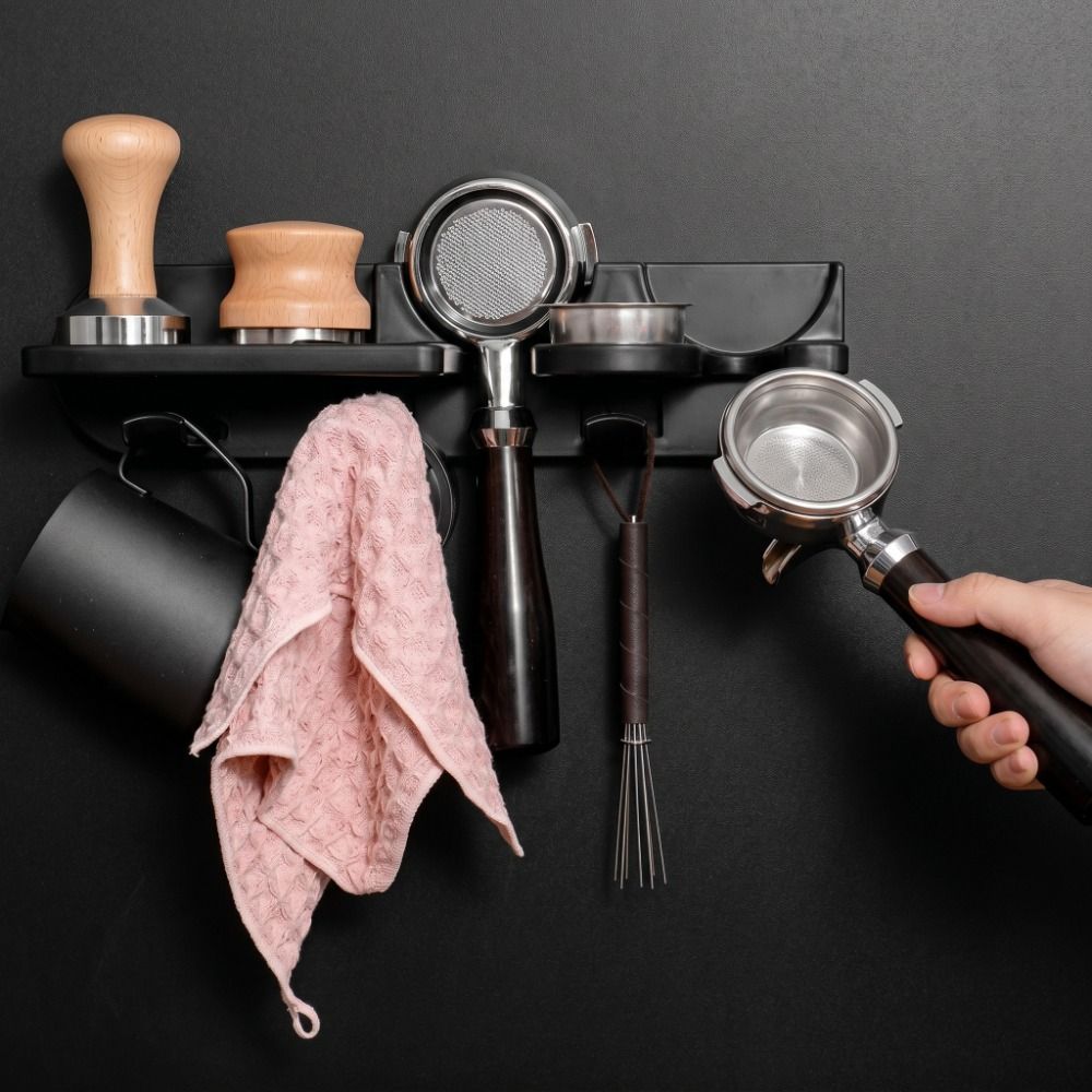 Wall Mounted Coffee Appliance Holder 51/54/58 mm Espresso Portafilter Holder Home Kitchen