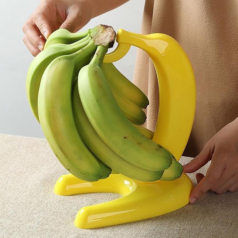 Подставка для бананов на столешнице, вешалка, держатель, крючок, подвесной контейнер, наружная виноградная настольная решетка для хранения фруктов, дерево