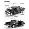 1/32 TOYOTA Tundra TRD Pickup Diecast Toy Модель игрушечного грузовика Миниатюрная откидная дверь Открывающаяся коллекция со звуком и светом Подарок для мальчика