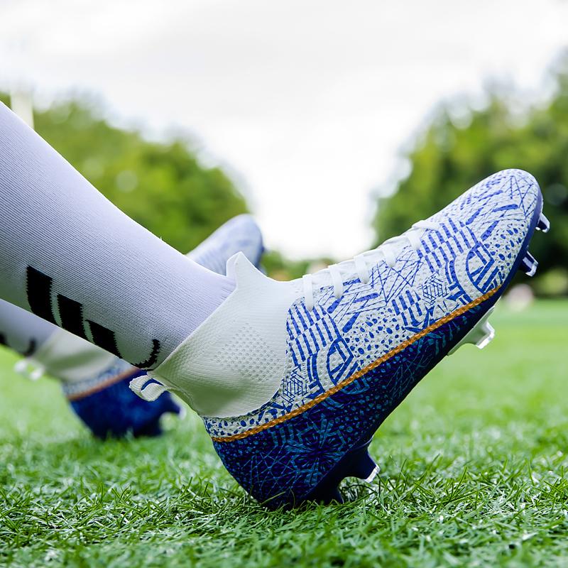Мужские футбольные бутсы Сверхлегкие футбольные бутсы большого размера. Кроссовки для мальчиков. Нескользящие футбольные бутсы AG/TF. Ботильоны унисекс.