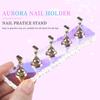 New 2Pcs Nail Stand Hand Practice Magnetic Nail Art Tools For Homes And Salons