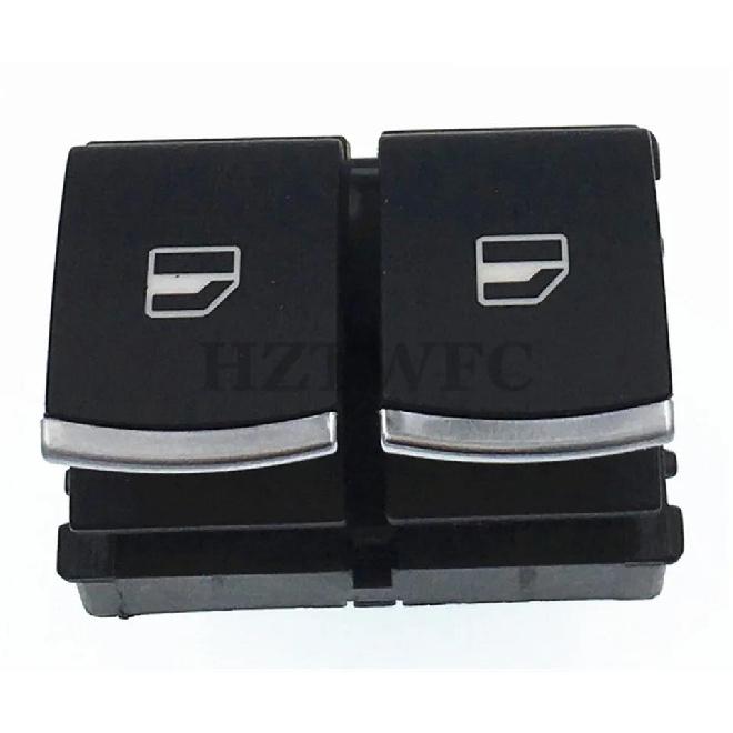 Chrome Window Switch Mirror Button 5K3959857 5ND959565A 5ND959855 for VW Passat B6 Eos Golf 5 6 Plus GTI Mk5 Mk6 Tiguan SCIROCCO