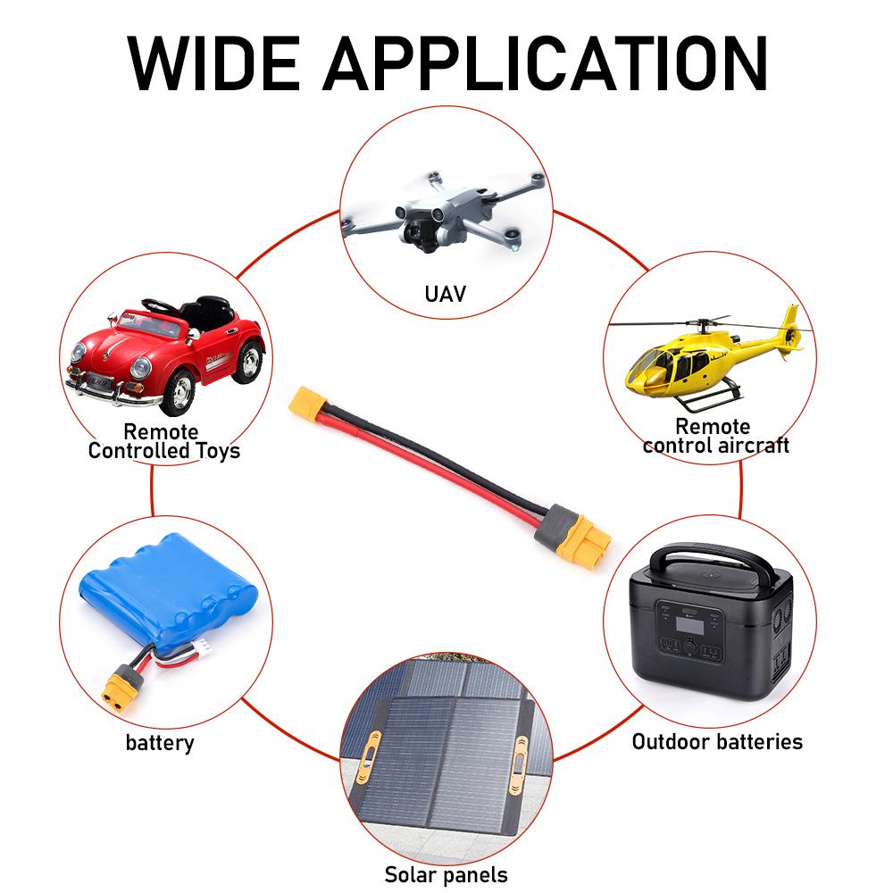 XT30 Male To XT60 Female Plug Connector Adapter с 100MM 16AWG силиконовым проводом для RC Lipo батареи RC Drone Car Boat