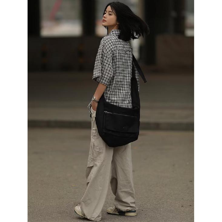 Short Sleeved Shirt Men'S Summer Japanese Retro Loose Casual Five Quarter Sleeved Shirt Trendy Brand Shirt Jacket