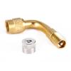 Air Tyre Valve Extension 90 Degree Brass Adaptor Auto Car Tire Stem Extender