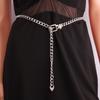Europe and the United States Jewelry Fashion Single-layer Metal Chain Waist Body Chain Retro Casual Waist Chain Female