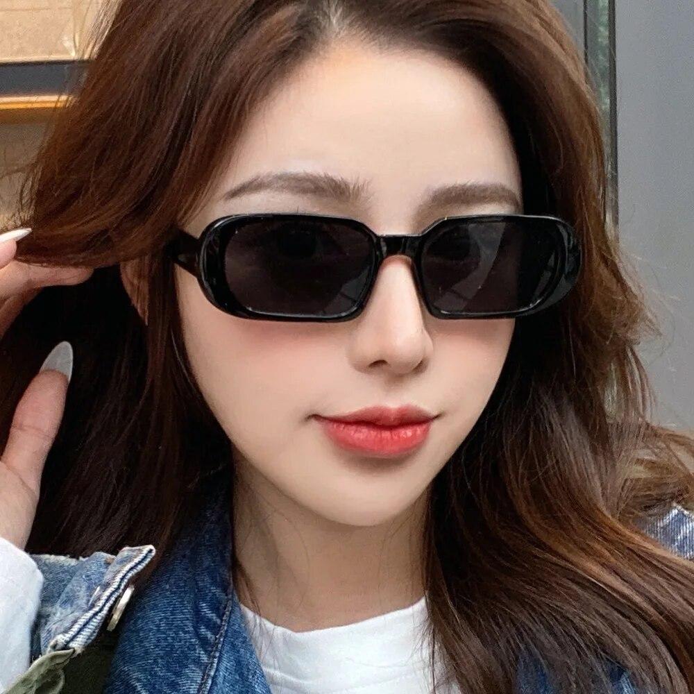 Small Ellipse Sunglasses Women Vintage Designer Round Sun Glasses Shades Female UV400