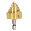 24-31mm Blade Diameter Stepped Drill Bit 1/4 Inch Shank Hole Opening Drill  Water Pipe Drilling