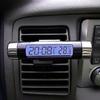 Автомобильные цифровые часы с ЖК-дисплеем, термометр, автомобильная подсветка, электронный дисплей